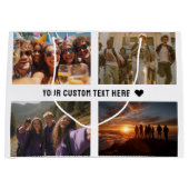 Aangepaste 8-Foto Keepsake Gift Wrap Groot Cadeauzakje (Voorkant)