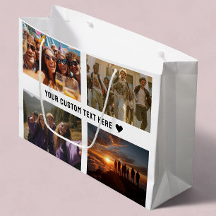 Aangepaste 8-Foto Keepsake Gift Wrap Groot Cadeauzakje