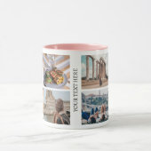 Aangepaste 8 Fotocollage Keepsake Mok (Midden)