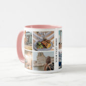 Aangepaste 8 Fotocollage Keepsake Mok (Voorkant links)