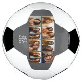 Aangepaste 8 fotocollage met vierkante foto's voetbal (Gedraaid)