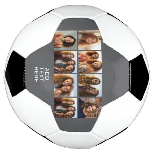 Aangepaste 8 fotocollage met vierkante foto's voetbal (Gedraaid)