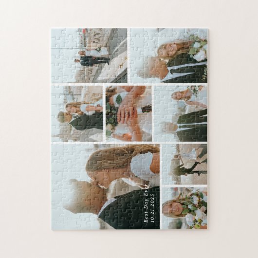 Aangepaste 8-fotogalerij aangepaste afbeelding - P Legpuzzel (Verticaal)