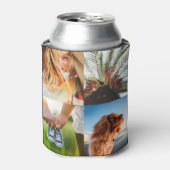 Aangepaste 8-fotosjabloon met dubbelzijdig bericht blikjeskoeler (Blikje Voorkant)