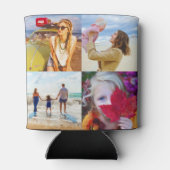 Aangepaste 8-fotosjabloon met dubbelzijdig bericht blikjeskoeler (Achterkant)