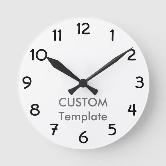 Aangepaste 8-inch ROND Wall Clock GARGOYLE B. Ronde Klok (Voorkant)