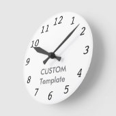 Aangepaste 8-inch ROUND Wall Clock COURIER IT. Ronde Klok (Hoek)