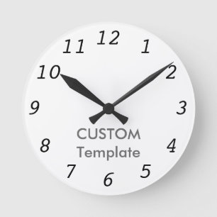 Aangepaste 8-inch ROUND Wall Clock COURIER IT. Ronde Klok