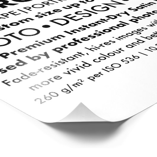 Aangepaste 8 "x10" Portret Fotovergroting Print Foto Afdruk (Hoek)