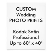 Aangepaste 8 x 10-inch professionele foto-Prints Foto Afdruk (Voorkant)