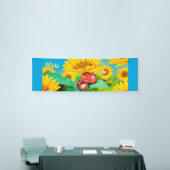 Aangepaste 8 'x 2.5' slaperige Ladybug vinyl Banne Spandoek (Beurs)