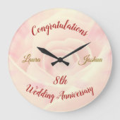 Aangepaste 8e Jubileum grote klok (Voorkant)