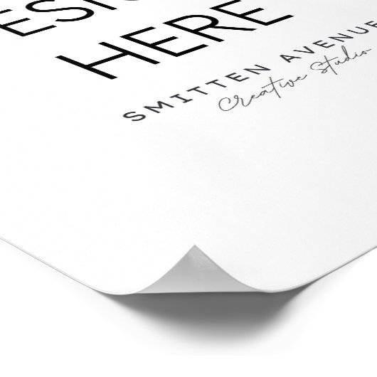 Aangepaste 8x10 Poster (steen) (Hoek)