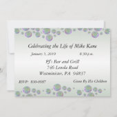 Aangepaste 90e verjaardag van uitnodigingen van de (Achterkant)