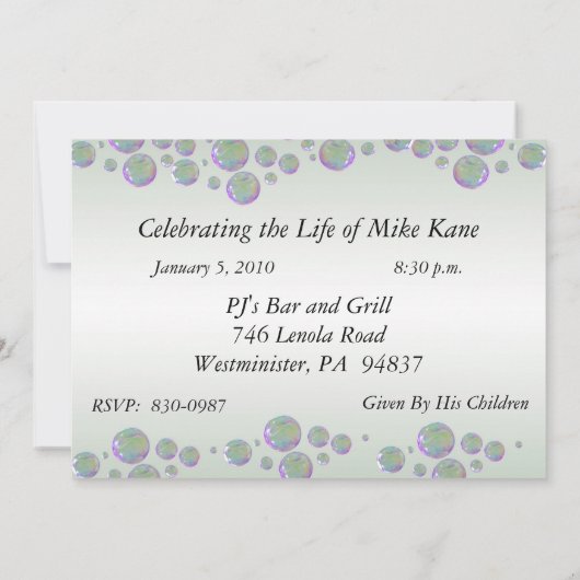 Aangepaste 90e verjaardag van uitnodigingen van de (Achterkant)