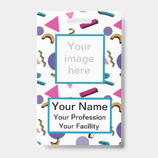 Aangepaste 90s-badge voor vormen badge (Voorzijde)