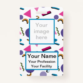 Aangepaste 90s-badge voor vormen badge