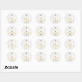 Aangepaste 911-dispatch-eend met headset Bedankt Ronde Sticker (Vel)