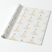 Aangepaste 911-dispatch Goose Met Headset Bedankt Cadeaupapier (Uitgerold)