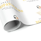 Aangepaste 911-dispatch Goose Met Headset Bedankt Cadeaupapier (Rol Hoek)