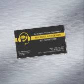 Aangepaste 911 Dispatcher Eenvoudige Dunne Gouden  Magnetisch Visitekaartje (Voorbeeld)