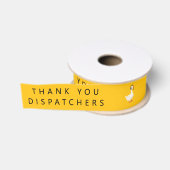 Aangepaste 911-dispatchgans met hoofdtelefoon grosgrain lint (Spoel)
