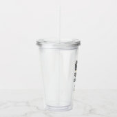 Aangepaste 911 verzender Vlag op gele lijn Acryl Drinkbeker (Rechts)