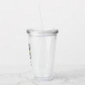 Aangepaste 911 verzender Vlag op gele lijn Acryl Drinkbeker (Links)