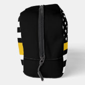 Aangepaste 911 verzender VS vlag met gouden lijn Toilettasje (Rechts)