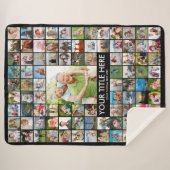 Aangepaste 92-fotokleuren voor kleurenweergave sherpa deken (Voorkant (horizontaal))