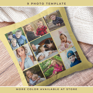 Aangepaste 9 Foto Collage Familie Keepsake Zacht G Kussen