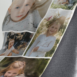 Aangepaste 9 foto fleece deken