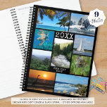 Aangepaste 9 fotocollage fotografie gepersonalisee planner<br><div class="desc">Creëer uw eigen gepersonaliseerde fotoplanner met behulp van deze eenvoudig te uploaden sjabloon voor fotocollage met 9 afbeeldingen of afbeeldingen in verschillende vormen en formaten in uw keuze van lettertypestijlen en kleuren en achtergrondkleur voor een aangepaste look. ASSISTENTIE: Voor hulp bij het aanpassen of personaliseren van het ontwerp, het veranderen...</div>