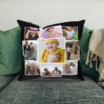 Aangepaste 9 fotocollage kussen<br><div class="desc">Maak een persoonlijke negen foto's met kussens uit Ricaso - voeg uw eigen foto's of kunst toe</div>