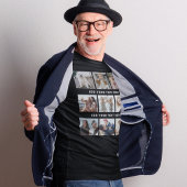 Aangepaste 9 fotocollage t-shirt