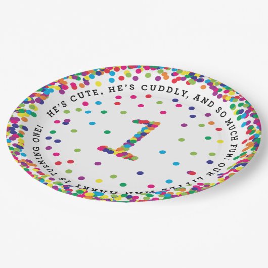 Aangepaste 9-inch borden van Ellen Papieren Bordje (Gekanteld)