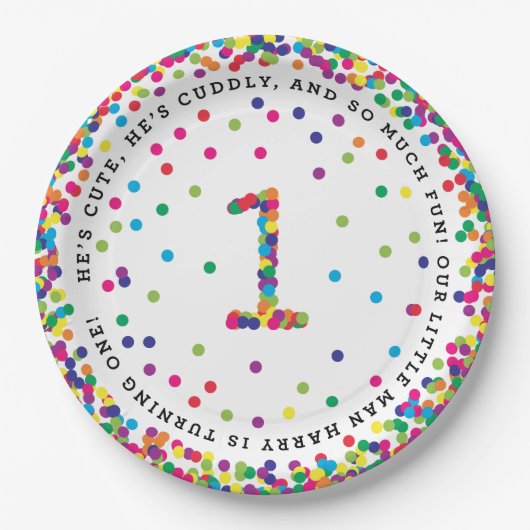 Aangepaste 9-inch borden van Ellen Papieren Bordje (Voorkant)