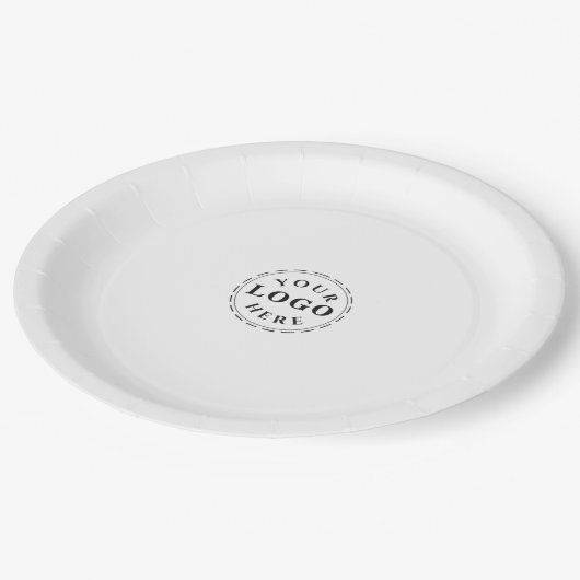 Aangepaste 9 inch papier Bord met uw zakelijke Log (Gekanteld)