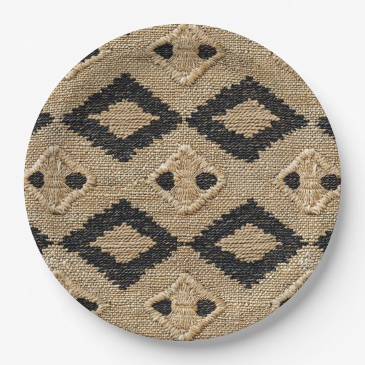 Aangepaste 9" Ronde Jubileum Party Borden Papieren Bordje (Voorkant)