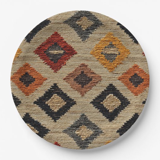 Aangepaste 9 "Round Birthday Party Borden Papieren Bordje (Voorkant)