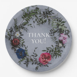 Aangepaste 9 "Round Nieuwjaar Party Borden Papieren Bordje