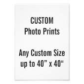 Aangepaste A4-foto Afdruk GB Lijst formaat (Voorkant)