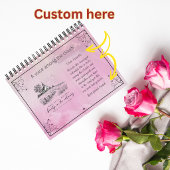 Aangepaste A Voice Among the Clouds Roze Christeli Kalender