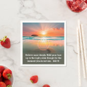 Aangepaste AA-gebedsservet | Sunrise Beach-symbool Servet (Insitu)