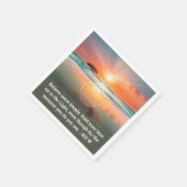 Aangepaste AA-gebedsservet | Sunrise Beach-symbool Servet (Hoek)
