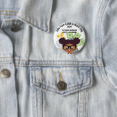 Aangepaste AA meisjes bankier neem je kind naar he Ronde Button 5,7 Cm (In situ)