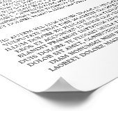 Aangepaste aanbieding - Poster in het menu Alcohol (Hoek)