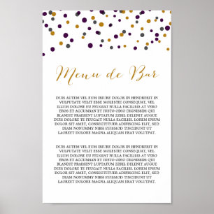 Aangepaste aanbieding - Poster in het menu Alcohol