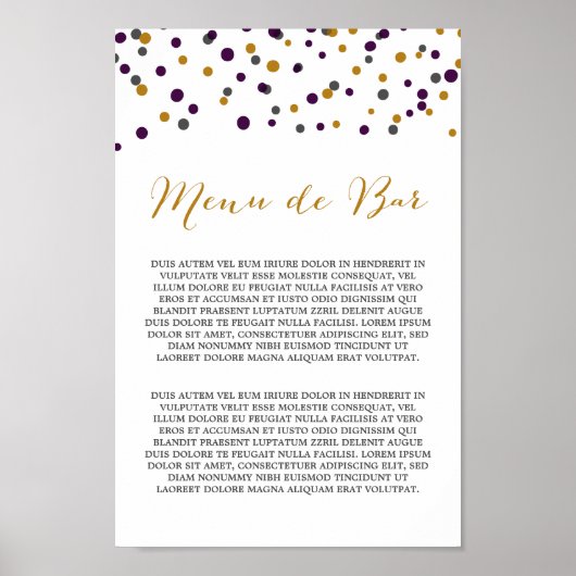 Aangepaste aanbieding - Poster in het menu Alcohol (Voorkant)