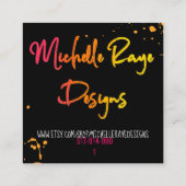 aangepaste aanbieding voor michelle contactkaartje (Achterkant)